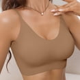 thumbnail image 5 of MEICHEN Jelly Bras for Women Plus Size Wireless Bra Deep V Full Supportive Older Back Coverage Bralette Summer Clothes Fall Fashion Essentials, 5 of 8