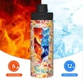 thumbnail image 5 of Honeii Colorful Chicken Print 18OZ Sports Insulated Kettle,Double-Walled Stainless Steel Water Bottle with Leak-Proof Lid, Perfect for Outdoor, Sports, and Travel, 5 of 7