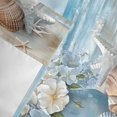 thumbnail image 3 of Valances for Windows Ocean Starfish Shell Flower Vase Rod Pocket Short Curtain for Bathroom Living Room Bedroom Floral Sea Wave Beach Scene 1 Panel 54x18in, 3 of 9