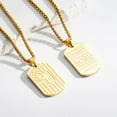 thumbnail image 5 of APSVO Gold Dog Tag Cross Necklaces for Men Boys American Flag Pendant Chain Catholic Christian Religious Birthday First Communion Graduation Fathers Day Jewelry Gifts Teen Son Dad Kids Age Ideas, 5 of 7