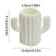 thumbnail image 3 of Jarrón de plástico para flores | Jarrón decorativo para bodas, eventos, hogar y oficina | Rosa, blanco o verde | 11,4 cm de alto, 3 of 6