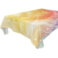 thumbnail image 5 of Ryvnso Shiny Rainbow Rectangle Table Cloth Tablecover Dinning Tablecloth 60"x120", 5 of 8