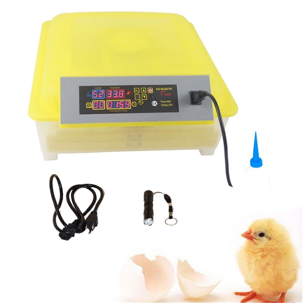 96 Digital Egg Incubator Hatcher Temperature Control Automatic Turning Chicken 