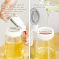 thumbnail image 2 of KKFEN-Auto Flip Olive Oil Dispenser Bottle - 12oz Clear Glass With Scale for Kitchen - Cruet, 2 of 4