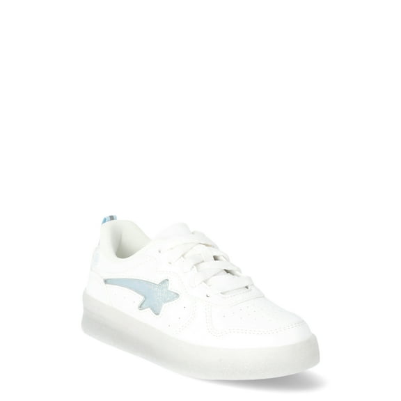 Athletic Works Girls Court Light-Up Sneakers with On/Off Power Button