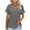 Gray, variant on UVEASISHA Solid Cardigan for Women Short Sleeve V Neck Button Down Cardigan Summer Casual Outwear Navy M