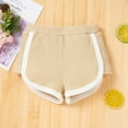 thumbnail image 5 of Fesfesfes Newborn Infant Baby Girls Summer Solid Ribbed Strap Tops+ Shorts Outfits Set, 5 of 9