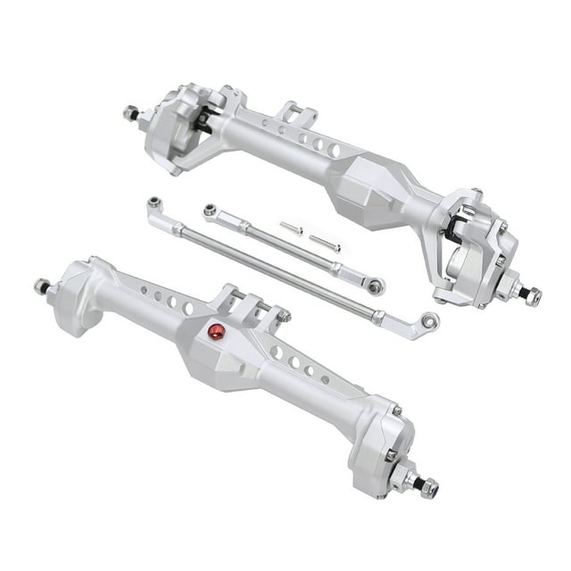 QualitChoice RCGOFOLLOW Front Axle RC Car Part CNC Rc Front Axle For 1/10 Vanquish VS4-10 Phoenix Crawler RC Upgrade Part RC Car Accessories Silver3