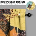 thumbnail image 5 of Fall Kitchen Curtains 36 Inch Short - 3 Panel Set, Autumn Harvest Print, Rod Pocket Window Treatment for Thanksgiving, Farmhouse, Cafe, Living Room - Machine Washable, 5 of 6