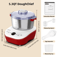 thumbnail image 5 of AIZIYO DoughChief, 5.3QT Dough Mixer, Dough Maker with Ferment Function, Touch Panel Control, 304 Stainless Steel Bowl, Removeable lid, Dough Proofing Box for Pizza, Bread, Pasta & Mochi, 5 of 9