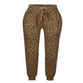 thumbnail image 2 of CHUANK Womens Leopard Drawstring Elastic Waist Sports Lounge Pants with Pockets, 2 of 4