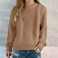 thumbnail image 5 of Fall Outfits for Women 2026 Long Sleeve Warm and cozy all through autumn and winter L Brown Fall Top, 5 of 5
