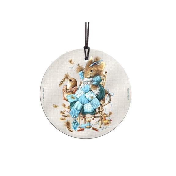 Marjolein Bastin (Vera the Mouse and the Sewing Quilt) StarFire Prints™ Hanging Glass Print SPCIR837