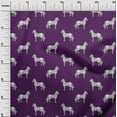 thumbnail image 2 of oneOone Georgette Viscose Fabric Horse Block Printed Craft Fabric BTY 42 Inch Wide, 2 of 4