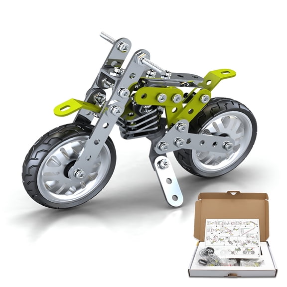 BESTSKY Building Car Metal Model Kits STEM Building Toys Model Car Kits For Boys 8-12 Motorcycle Metal Building Blocks For Kids Boys 8 9 10 11 12-16 Years Old Gifts for Kids