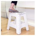 thumbnail image 7 of Foldable Step Stool – Holds Adults up to 300 Lbs, Best for Kitchen & Bathroom – Collapsible, Portable, Lightweight Stepping Stool with Sturdy, Non-Slip Design – White, 15” 15 Inch, 7 of 7