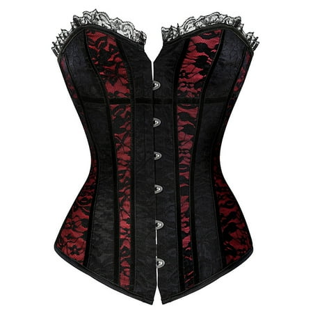 Youmylove Corset Waist Training Corset Tops For Women Bustier Shapewear Lingerie Lace Waist Push Up Bodysuit Comfy Body Shaper