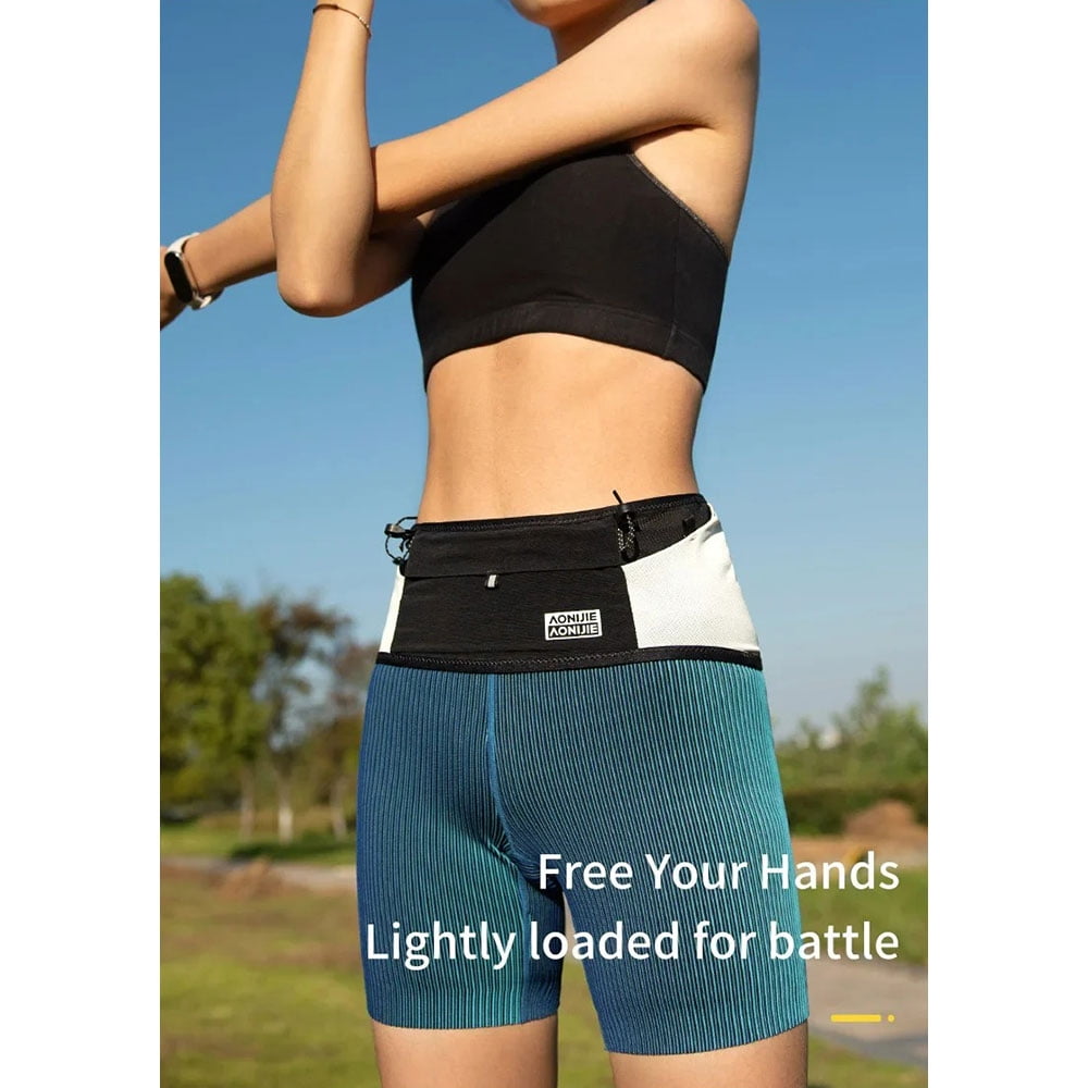 AONIJIE W8121Running Belt Comfortable and Breathable Waist Fanny Pack for Jogging Yoga Cycling Hiking Fitness (XL)