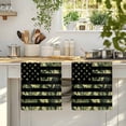 thumbnail image 4 of Green Camouflage American Flag Microfiber Kitchen Towel, Wooden Grain Soft Absorbent Dish Towels, Quick Drying Washable Dishcloths for Kitchen Cleaning, Drying Dishes, 18x28 Inches, 4 of 9