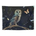 thumbnail image 5 of Fenyluxe Witchy Owl Vertical Tapestry Aesthetic, Trippy Floral Leaves Mushroom Moon Cool Tarot Dark Tapestry Wall Hanging for Bedroom, Gothic Nature Tapestries Poster Dorm Decor&nbsp; 40x30inch, 5 of 6