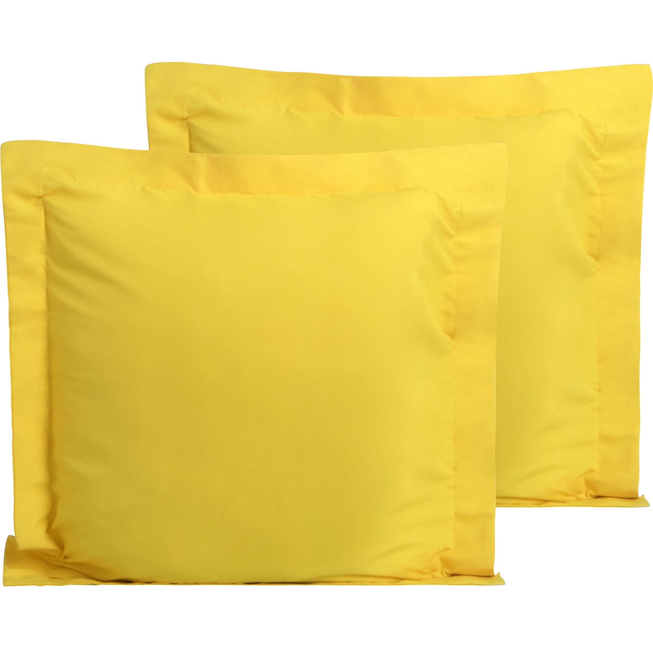 FLXXIE 2 Pack Microfiber Euro Pillow Shams, Ultra Soft European Throw