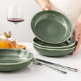 thumbnail image 4 of AmorArc 8.5'' Large Ceramic Pasta Bowls Set, 36oz Stoneware Bowls Set of 6 for Kitchen, Reavtive Glaze Bowls-Microwave,Dishwasher Safe-for Pasta,Salad,Oatmeal-Jade Green, 4 of 7