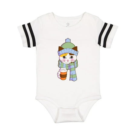 

Inktastic Cute Calico Cat in Scarf and Hat Gift Baby Boy or Baby Girl Bodysuit