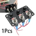 thumbnail image 6 of jiaping 3 Gang 12V 24V on Off Rocker Switch Panel Toggle Switch Panel Stable Performance, 6 of 9