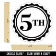 thumbnail image 2 of Fifth 5th Place Circle Award Rubber Stamp for Scrapbooking Crafting Stamping - Mini 1/2 Inch, 2 of 7