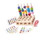 thumbnail image 3 of Juguetes Montessori, Kit de secuenciación de cuentas, juego de aprendizaje preescolar, pila de formas a juego para niños, niñas, regalo para bebés, 3 of 9