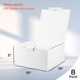 thumbnail image 2 of Cajas de regalo UnicoPak, 8 unidades, 25 x 25 x 13 cm, grandes, blancas, 2 of 7