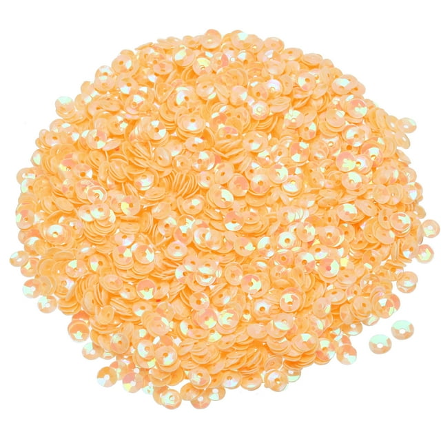 Loose Sequins,Glitter Sequins Cup Sequins Embroidery Sequins for Jewelry Making Crafts Sewing Light Yellow