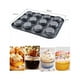 thumbnail image 3 of 3 Molde Charola 12 Cupcakes Acero Anti- Adherente Repostería Negro, 3 of 4