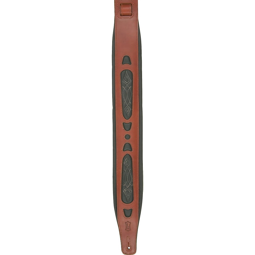 Levy's PM31-WAL Veg Tan Leather Guitar Strap | Walnut