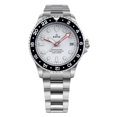 thumbnail image 1 of Ratio Reloj Automático FreeDiver Serie GMT con Zafiro, Acero Inoxidable, Esfera Blanca, RTF057, 200 M, para Hombre, 1 of 2