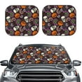 thumbnail image 2 of Yiaed Halloween With Skull Print Car Front Windshield Sun Shade,Foldable Anti-UV Car Sunshade for Front Window for Most Vehicles-Large, 2 of 5