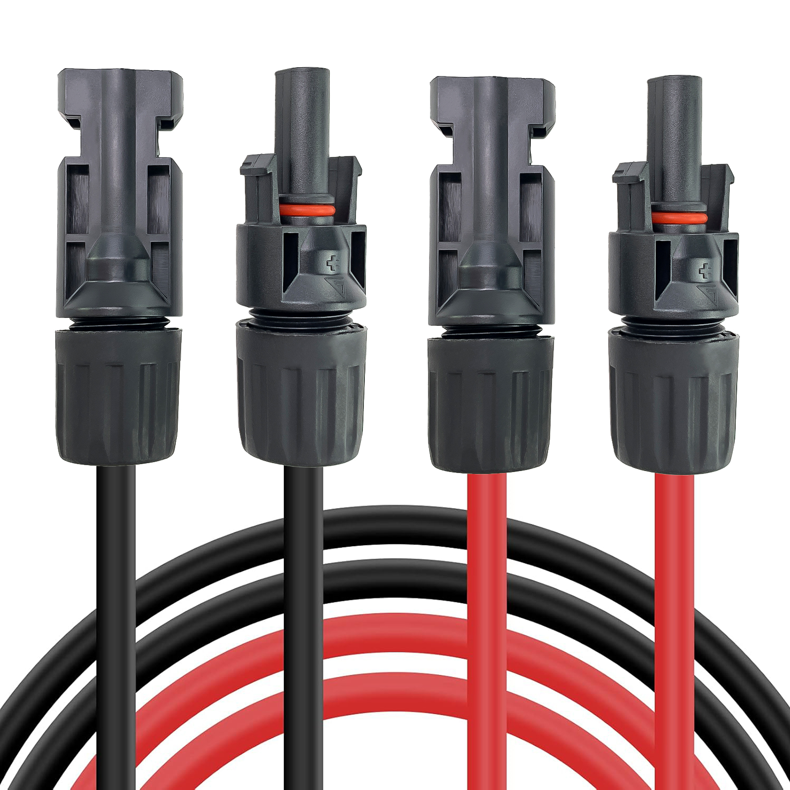 iMeshbean Solar Panel Extension Cable, 50FT 10AWG Solar Cable, Solar Panel Cable with Female and Male IP67 Waterproof Connectors for Outdoor Automotive RV Boat Marine Solar Panel