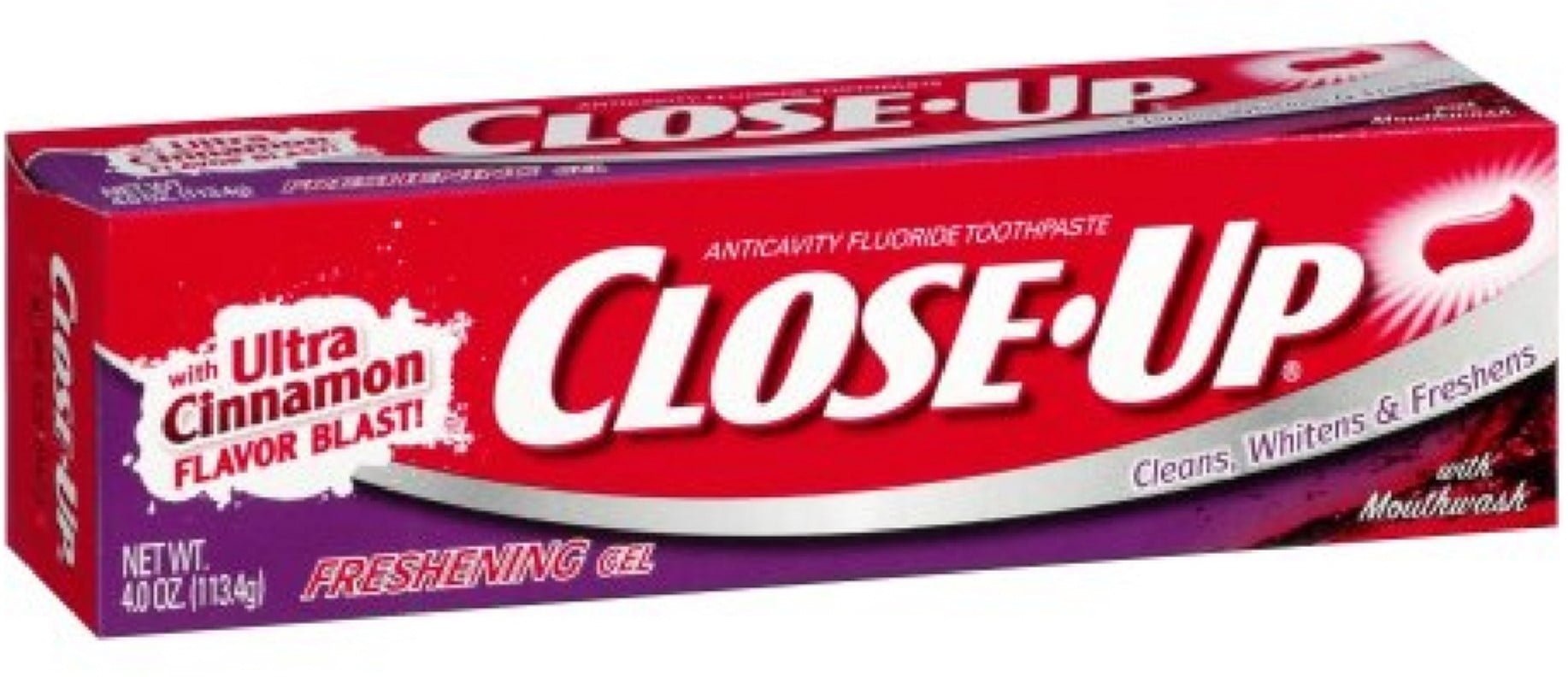 2 Pack - Close-Up Fluoride Toothpaste, Freshening Red Gel 4 oz