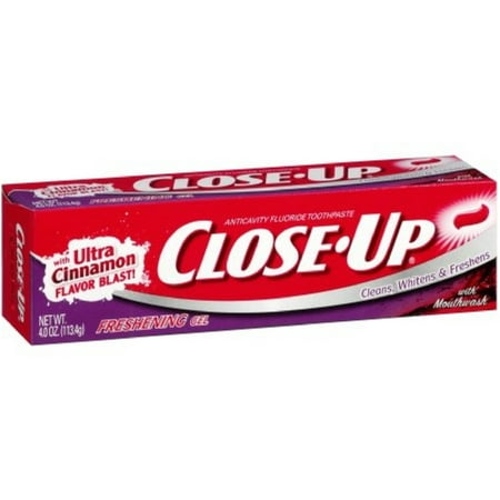 Close-Up Fluoride Toothpaste, Freshening Red Gel 4