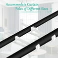 thumbnail image 2 of 2Pieces Heavy Duty Metal Curtain Rod, Curtain Rod Holder, Double Curtain Rod Pole Holder, 2 of 4