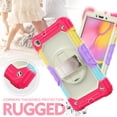 thumbnail image 4 of TECH CIRCLE Bumper Case for Samsung Galaxy Tab A 8.0 (SM-T290) Tablet 8" 2019 Version, Shockproof Protective Cute Kids Case with Screen Protector & Hand Strap & Kickstand & Shoulder Strap, Red, 4 of 7
