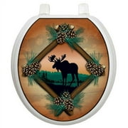 Toilet Tattoos Themes Moose At Sunset Toilet Seat Decal