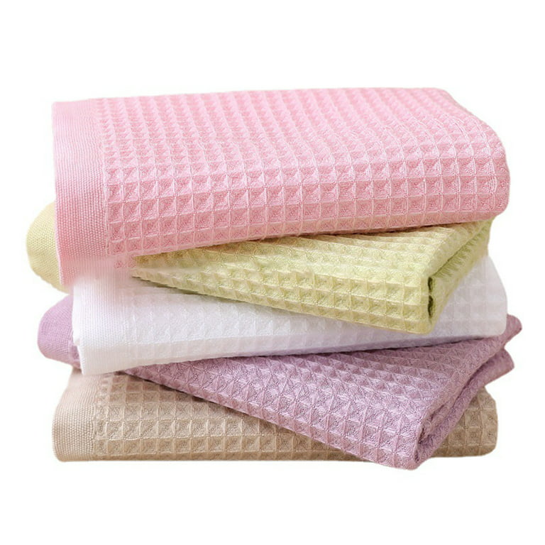 Kitchen Dish Towels, 16 inch x 25 inch Bulk Cotton Kitchen Towels and Dishcloths Set, 12 Pack Dish Cloths for Washing Dishes Dish Rags for Drying