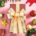 thumbnail image 4 of Hmgxay Christmas Decorative Bow, Festive Bow for Holiday Ambiance, Christmas Gift Bow for Seasonal Decor, Decorative Ribbon Bow for Home and Gifts(Gold), 4 of 6
