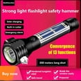 thumbnail image 5 of ZZwxWA Clearance Sales Automobile Hammer Vehicle 13 In 1 Multifunctional Strong Light Flashlight Vehicle Mounted Window Breaker Fire Emergency Self Escape Hammer 2ml, 5 of 5