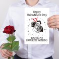 thumbnail image 5 of Tarjeta de San Valentín TQDaiker Pareja de Esqueletos Góticos 20,5x13,5 cm, 5 of 5