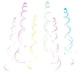 thumbnail image 2 of Xihbxyly Cintas de Fiesta Coloridas, Estilo Hippie Bohemio, Diseño Vibrante En Espiral, Pvc Brillante, Decoración Versátil para Cumpleaños, Bodas y Halloween, Paquete de 12, 75 Cm de Largo., 2 of 6