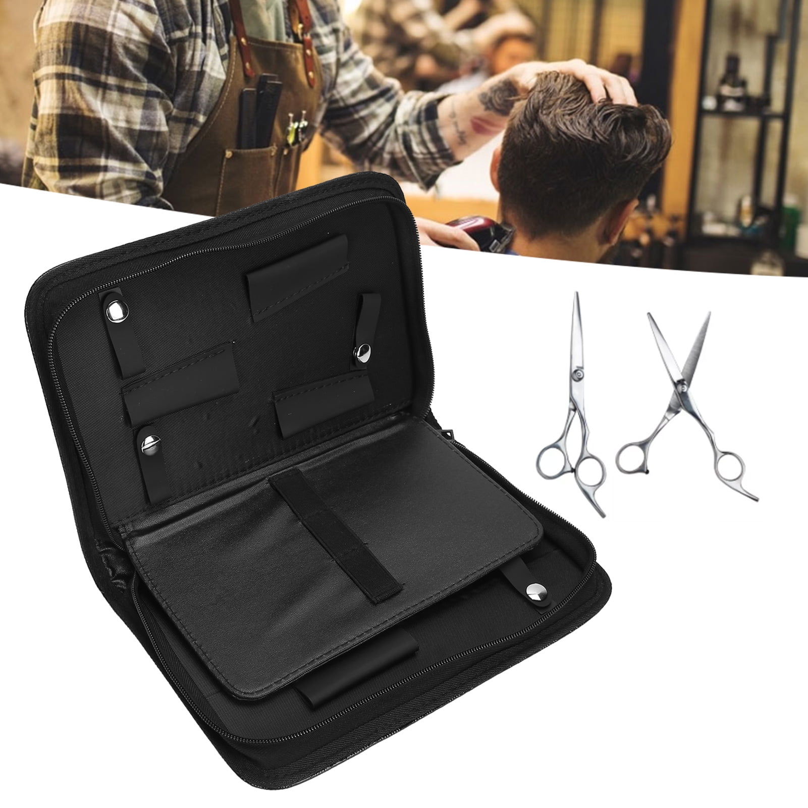 Salon Tools Holster Bag, Waterproof Pu Leather Shears Bag Portable