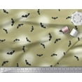 thumbnail image 2 of Soimoi Poly Georgette Fabric Moon & Bat Halloween Fabric Prints by Yard 42 Inch Wide, 2 of 3