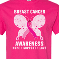 thumbnail image 4 of Inktastic Breast Cancer Awareness Hope Support and Love T-Shirt, 4 of 5